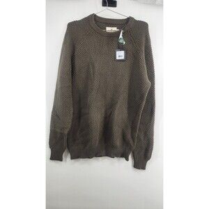 The Normal Brand Men's Medium Green Moss Stitch Crewneck Sweater NWT
